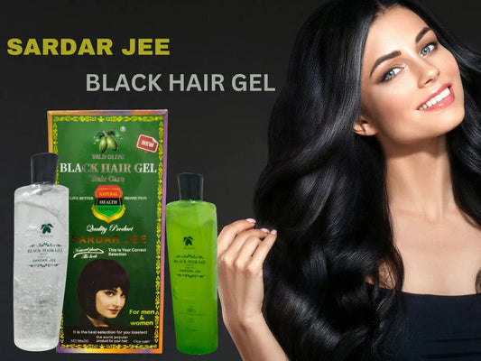 Sardar Jee Black Hair Color Gel SARDAR JEE EASY DYEING COLOURING GEL + OIL 2 BOTTLES 500 ML